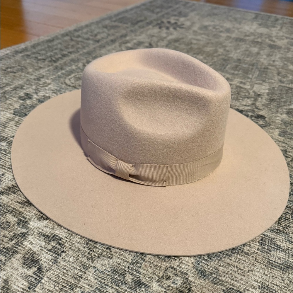 100% Wool Flat Brimmed Hat